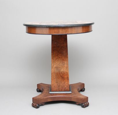 Table A Jeux En Marbre Et Noyer 1920s En Vente Sur Pamono