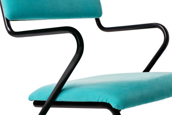 Maestro Chair in Turquoise by Vincenzo Tamborrino for Officine Tamborrino