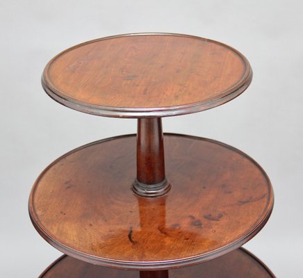 Antique Mahogany Three Tier Table 1770s