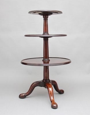 Antique Mahogany Three Tier Table 1770s for sale at Pamono