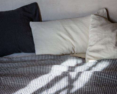 Coperta Di Lino A Quadri Di Once Milano In Vendita Su Pamono