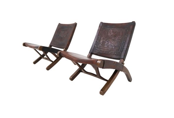 Vintage Folding Chairs By Angel Pazmino For Muebles De Estilo Set Vintage Folding Chairs By Angel Pazmino For Muebles De Estilo Set Of 2 1