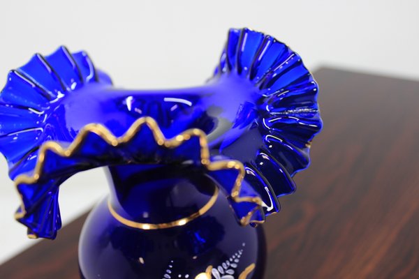 Czech Glass Vase from Novoborské Sklo, 1970s for sale at Pamono