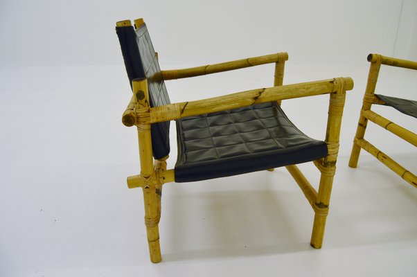 Bamboo And Rattan Safari Chairs From Ikea 1960s Set Of 2 For Sale At Pamono