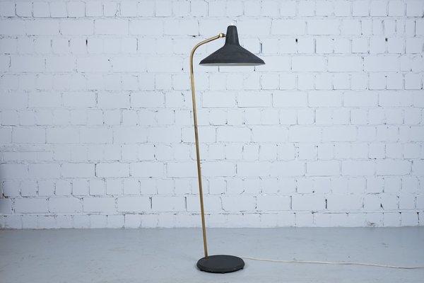 G 10 Floor Lamp By Greta Grossman For, Curvilinear Mid Century Floor Lamp