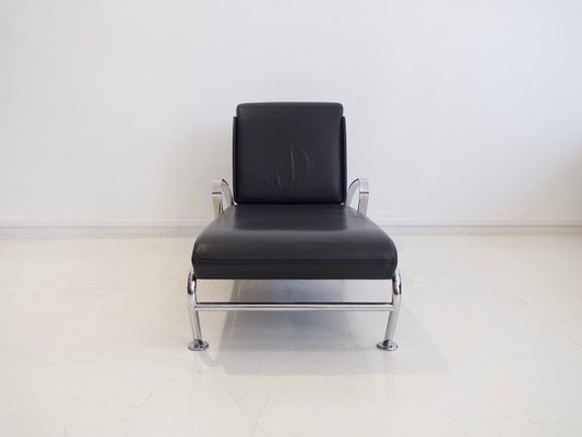 Vintage Black Leather Steel Chaise Lounge By Massimo Iosa Ghini For Moroso At Pamono - Chaise Lounge Black Leather Chair Vintage Black Leather Steel Chaise Lounge By Massimo Iosa Ghini For Moroso At Pamono - Chaise Lounge Black Leather Chair