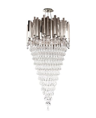 Trump Chandelier From Covet Paris For, Crystal Glass 5 Light Luxury Chandelier Chrome Paris