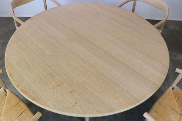 PP75 Dining Table & 4 PP205 Chairs by Hans J. Wegner for PP Møbler, 1980s PP75 Dining Table & 4 PP205 Chairs by Hans J. Wegner for PP Møbler, 1980s