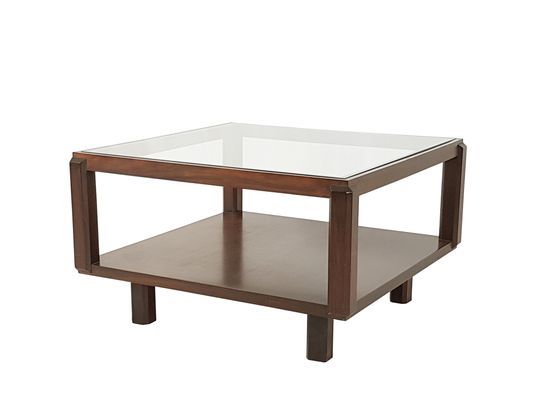 Square Italian Rosewood Glass Coffee Table 1960s For At Pamono Square Italian Rosewood Glass Coffee Table