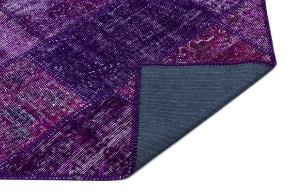 Violetter Patchwork Teppich 1960er Bei Pamono Kaufen