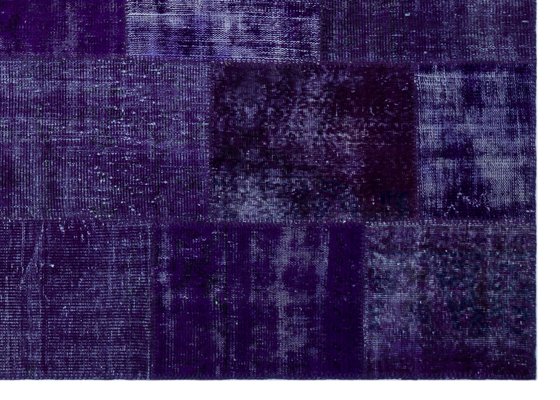 Violetter Patchwork Teppich 1960er Bei Pamono Kaufen