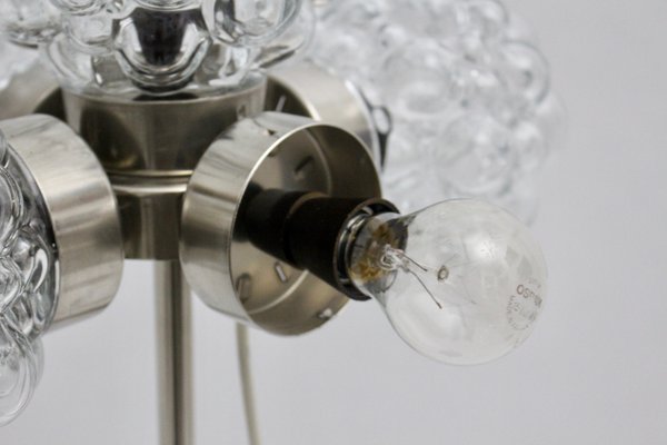 bubble glass floor lamp
