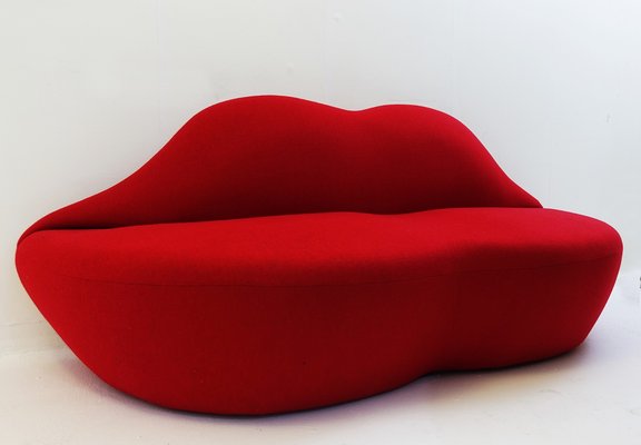 Vintage Lips Sofa For At Pamono Vintage Lips Sofa 2