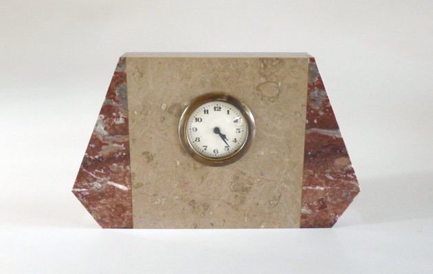 Small Fireplace Clock In Marble 1930s For Sale At Pamono