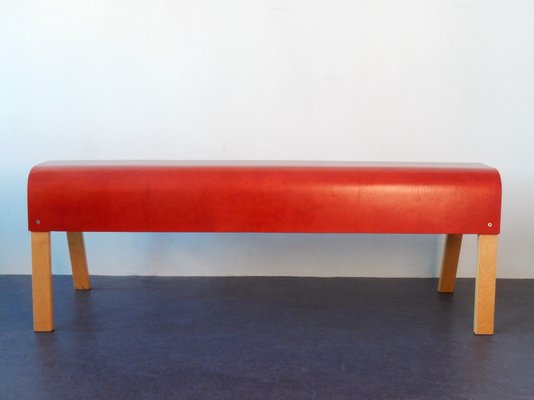 Red Plywood Bench From Ikea 1990s For At Pamono Red Plywood Bench From Ikea 1990s 1
