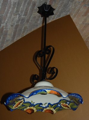 Vintage Sunflower Pendant Light