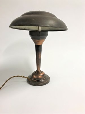 Art Deco Copper Mushroom Desk Lamp 1930s For At Pamono Art Deco Copper Mushroom Desk Lamp