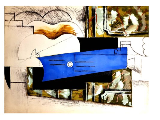 Gitarre Pochoir Von Pablo Picasso 1962 Bei Pamono Kaufen