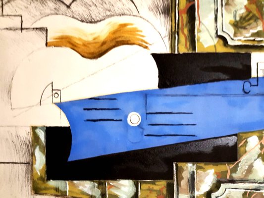 Gitarre Pochoir Von Pablo Picasso 1962