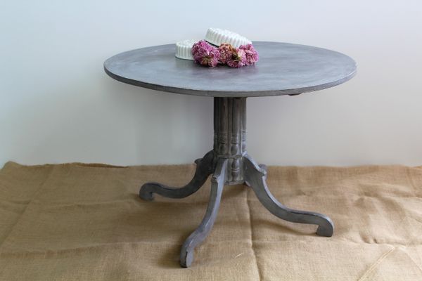 Antique Round Side Table For Sale At Pamono