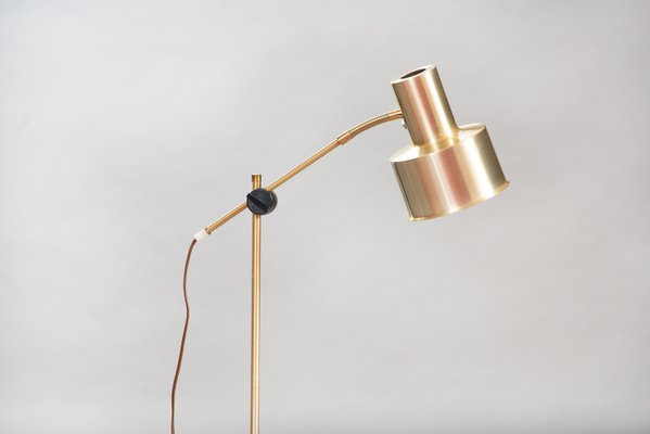 mid century gold floor lamp