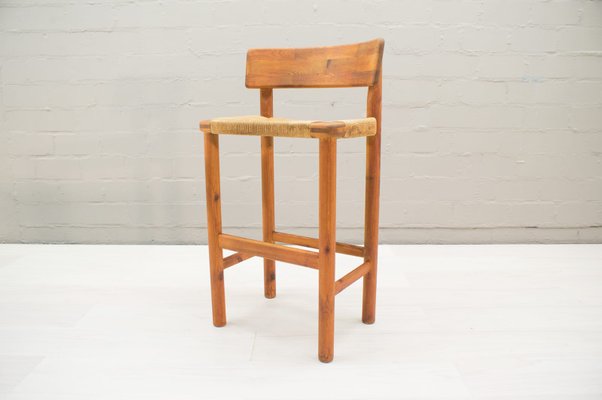Scandinavian Wooden Bar Stools 1960s Set Of 2 For Sale At Pamono