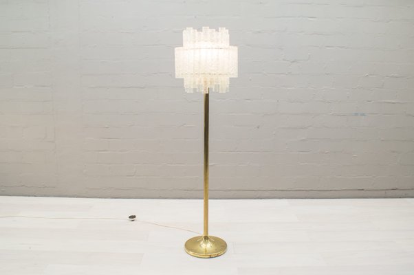 Gold Ice Glass Floor Lamp From Doria, J Hunt Floor Lamps