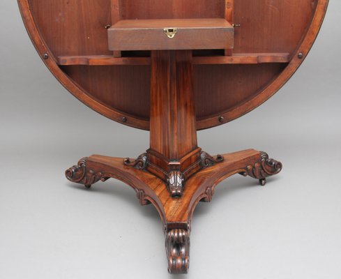 Antique British Zebrawood Center Table For Sale At Pamono