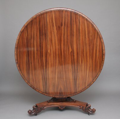 Antique British Zebrawood Center Table For Sale At Pamono