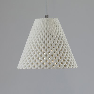 White Concrete Helia Pendant Lamp By Dror Kaspi For Ardoma Design