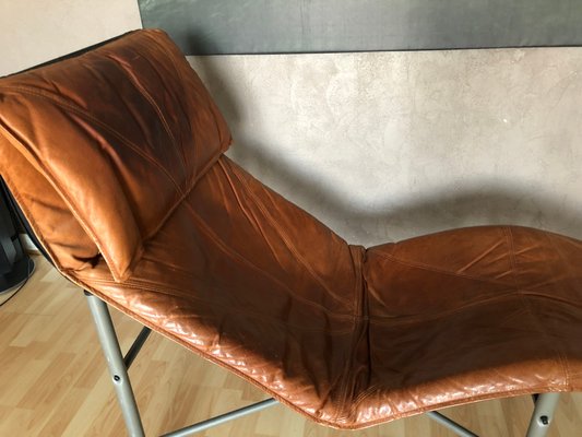 Vintage Sessel Aus Cognacfarbenem Leder Von Tord Bjorklund Fur Ikea
