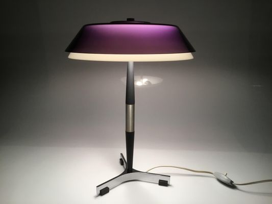 Senior Purple Glass Desk Lamp By Johannes Hammerborg For Fog