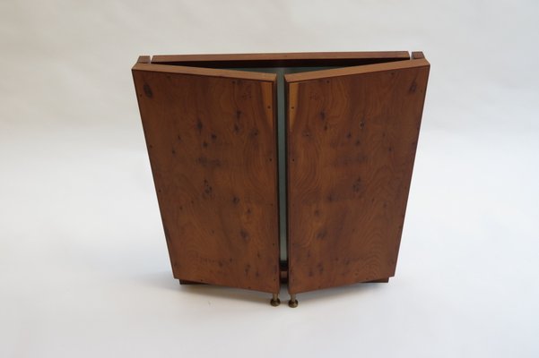 Yew Wood Freestanding Dressing Table Mirror By David Browning