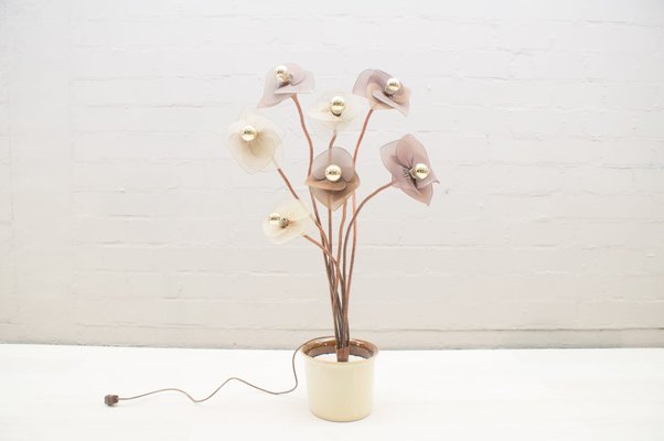 vintage flower floor lamp