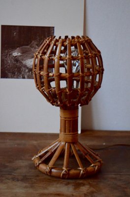 rattan table lamp