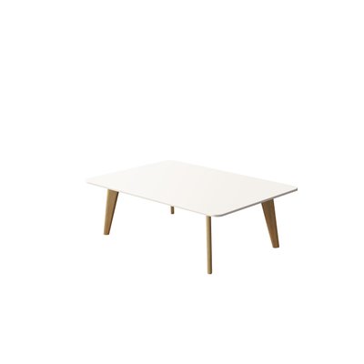 Short Low Iscla Coffee Table With Cream Lacquered Top Natural Oak Feet By Henri Tujague Short Low Iscla Coffee Table With Cream Lacquered Top Natural Oak Feet By Henri Tujague