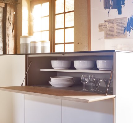Baut Sideboard With Cream Lacquered Front By Henri Tujague