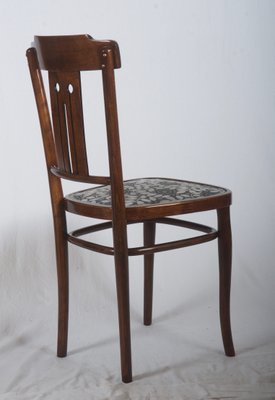 Silla de comedor modernista de madera curvada con tapicería de Josef ... Silla de comedor modernista de madera curvada con tapicería de Josef ...