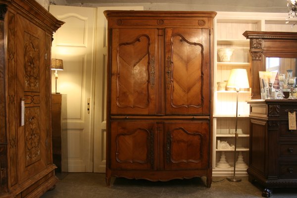 18th Century French Oak Cherry Cabinet
