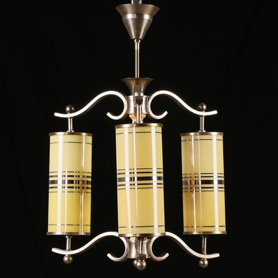 Art Deco Ceiling Lamp With Yellow Glass For Sale At Pamono