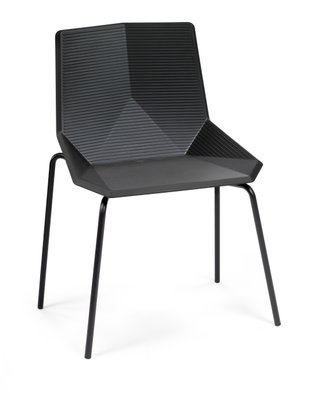 Black Cadria Garden Chair With Steel Legs By Mobles114 For Sale At