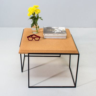 Grão 2 Coffee Table In Light Cork With Black Legs By Mendes Macedo For Galula At Pamono - Light Wood Coffee Table With Black Metal Legs Grão 2 Coffee Table In Light Cork With Black Legs By Mendes Macedo For Galula At Pamono - Light Wood Coffee Table With Black Metal Legs