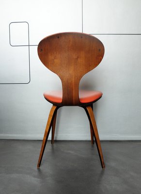 Vintage Walnut Side Chair By Norman Cherner For Plycraft 1960s For Sale At Pamono