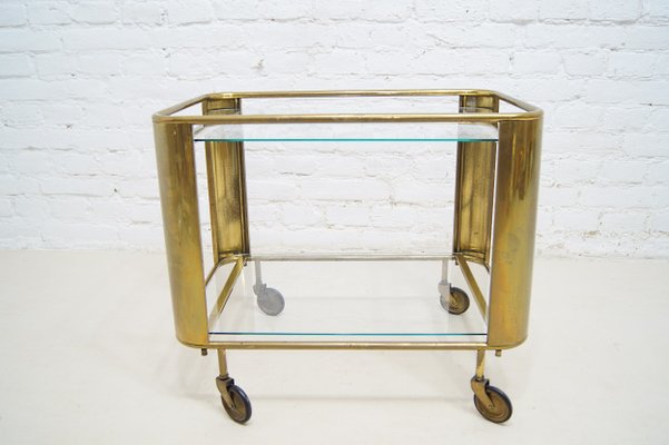 French Art Deco Brass Bar Cart 1930s For Sale At Pamono