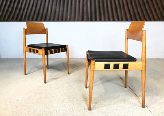 Deutscher Se 119 Chair Von Egon Eiermann Fur Wilde Spieth 1950er 2er Set