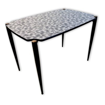 Dining Table With Formica Top Black Metal Legs 1950s For At Dining Table With Formica Top Black Metal Legs