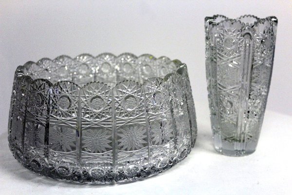 Antique Polished Lead Crystal Bowl For At Pamono Antique Polished Lead Crystal Bowl For