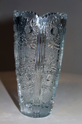 Antique Bohemian Lead Crystal Vase For Sale At Pamono