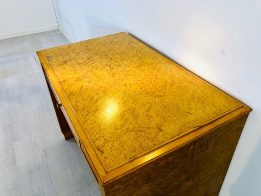 Art Deco Birdseye Maple Desk 1930s For, Birdseye Maple Hardwood Flooring