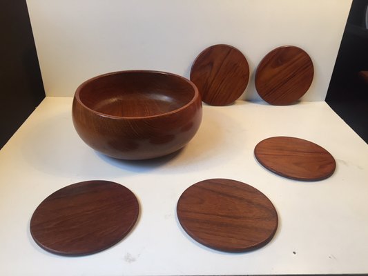 Set of 3 Vintage Wooden Serving Bowls SALE